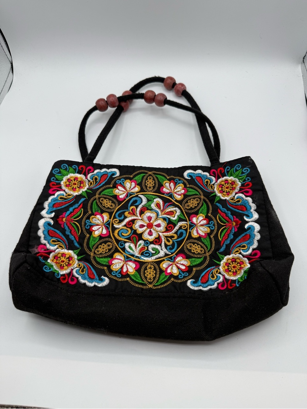 Unbranded Women’s Embroidered Floral Boho Purse Bag